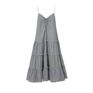 Nicholas N/Nicholas Gingham Sweetheart Midi Dress